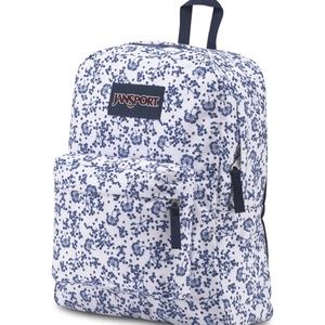 BRAND NEW Jansport White Field Floral Backpack